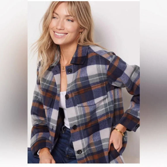 RAILS Jaro Coat in Vail Plaid Shacket Jacket Flannel Size S NEW No Tags - Picture 4 of 14